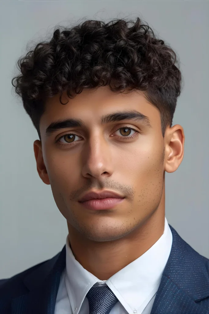 Curly Caesar Cut The timeless Caesar gets a spring update with tight curls and a textured fringe that works with natural texture rather than against it.