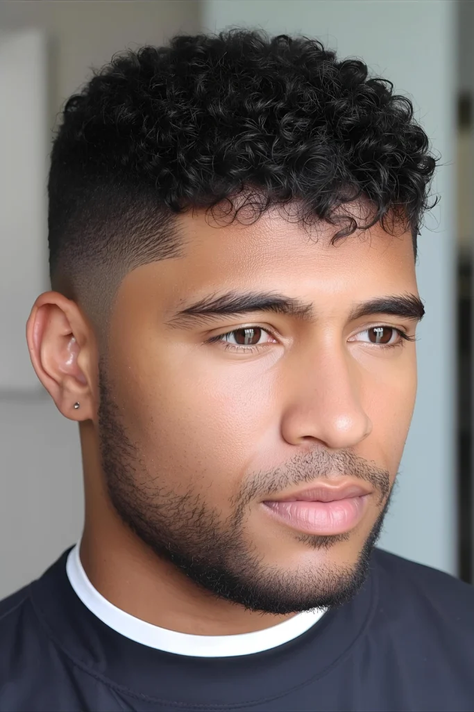 Curly Crop with Tapered Sides

For men with natural texture, this cut keeps curls short and manageable while using a clean taper to provide structure and prevent bulk.