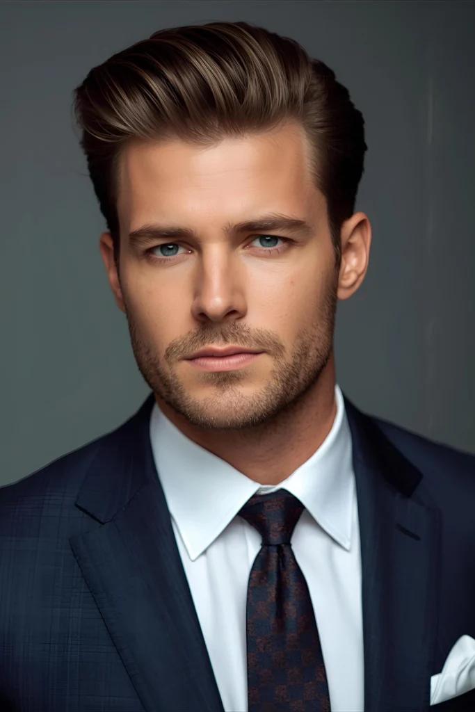 Edgar with Professional Volume Strategic volume adds presence without compromising professional appearance.