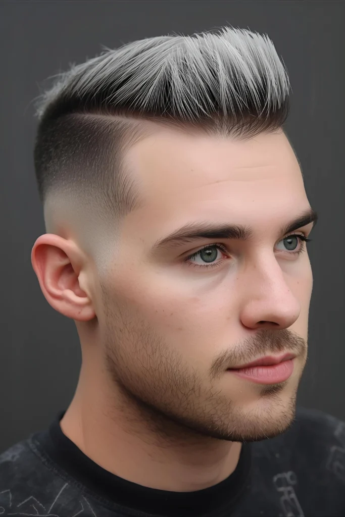 Frosted Tips with Taper Fade A 90s throwback gets updated with strategically placed frosted tips against a natural base, paired with a clean taper fade