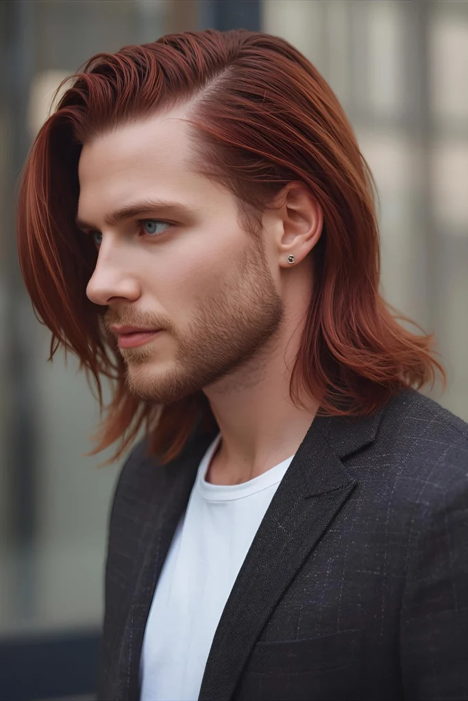 Mahogany Undercut with Long Top Deep red mahogany tones look rich and luxurious when paired with the stark contrast of an undercut. Let the longer top section flow freely to show off your color’s