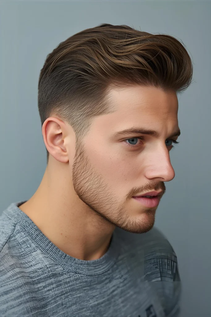 Natural Brush Up Hair is cut to work with its natural direction when brushed up, requiring just a quick styling session with light product.