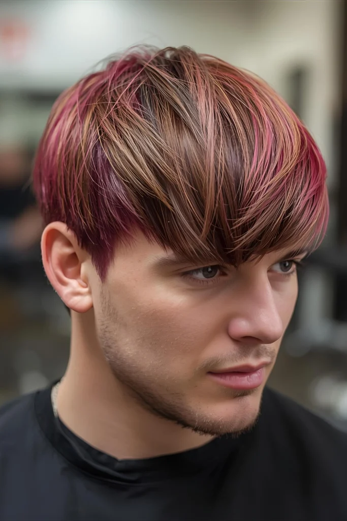 Patchwork Color TechniqueInstead of uniform color, this style uses multiple shades applied in irregular sections throughout the hair. The result is a complex, dimensional look that changes with different lighting and angles.