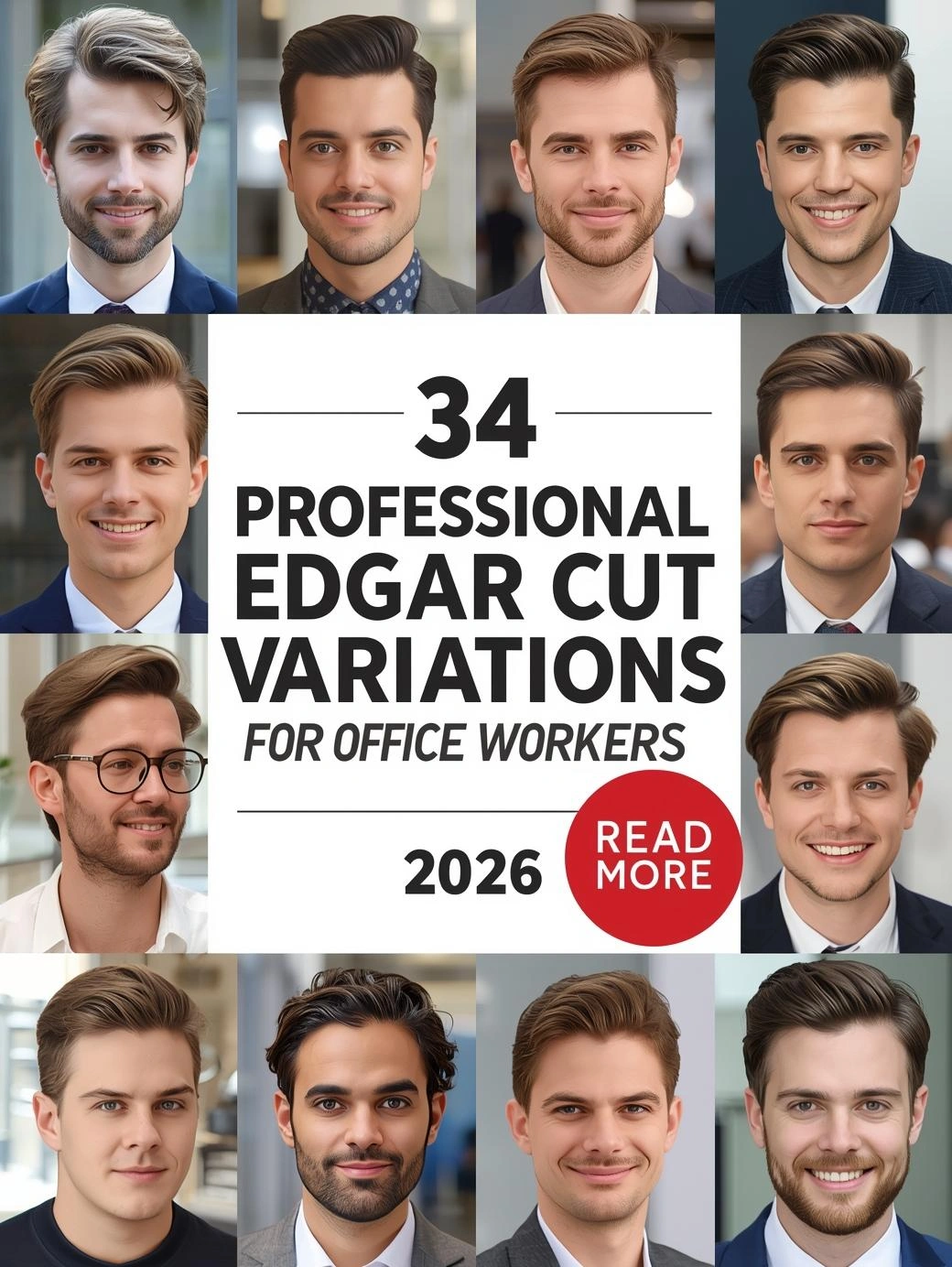 34 Professional Edgar Cut Variations For Office Workers 2026 | Style Guide