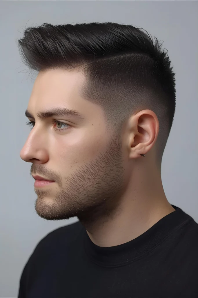 Shadow Fade with Texture A subtle fade that leaves a shadow of hair creates soft contrast that's perfect for professional settings.