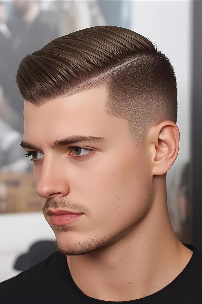 Short Slick with Outline Just enough length to create direction, paired with a sharp outline that shows this is an intentional style choice.