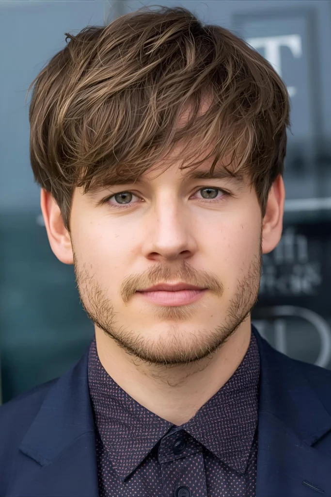 Short Textured Fringe By keeping weight in the front with a textured fringe, this style looks intentionally messy while requiring minimal styling. Just apply a light texturizing product and go.