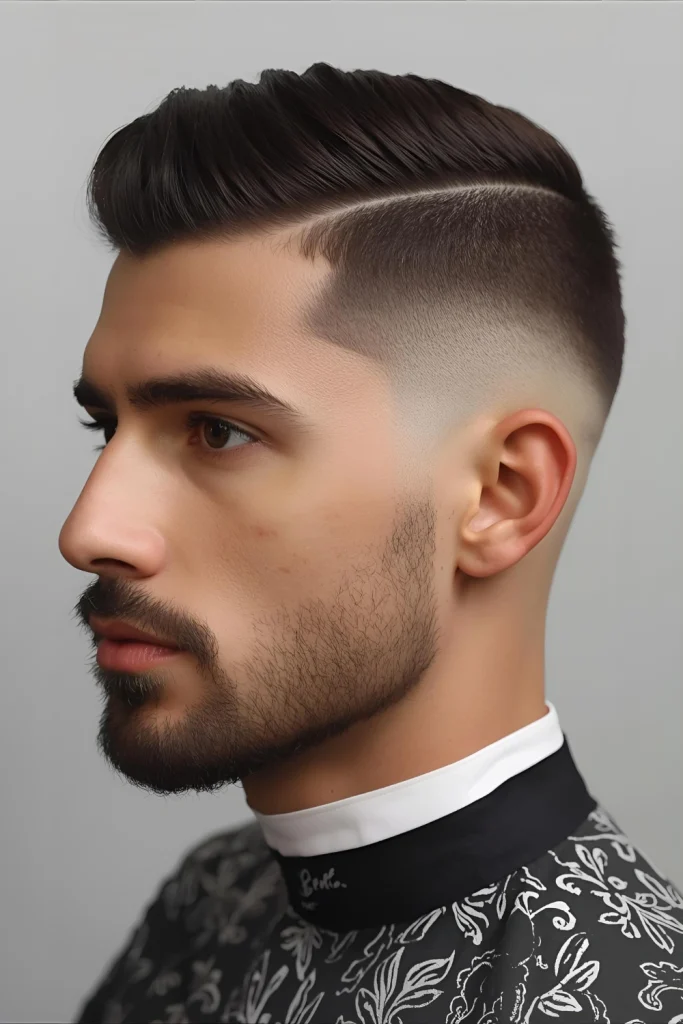 Taper Fade with Design

The gradual shortening of a taper fade provides the perfect canvas for intricate designs that grow out gracefully between cuts.