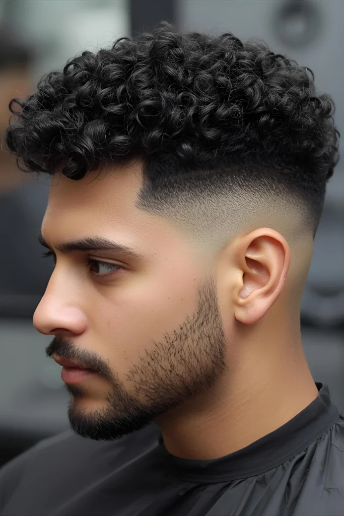 Taper with Curly VolumeMaximize your natural volume with a cut that enhances curl bounce and height, supported by a taper that prevents bulk.