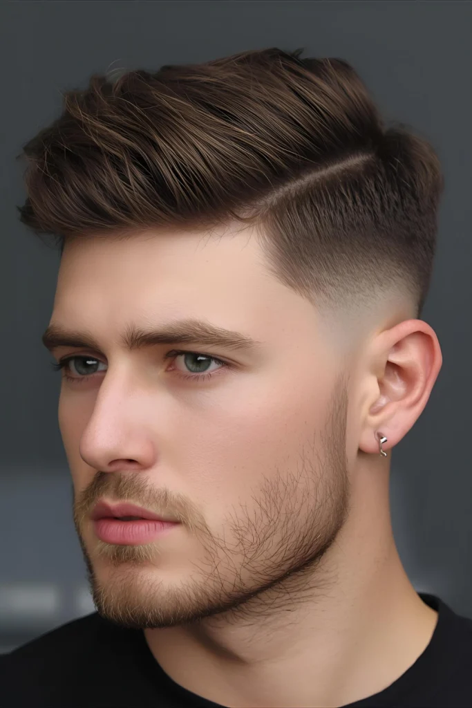 Textured Fringe with Skin Fade Keep the focus on the front with piece-y texture that's balanced by completely clean sides.