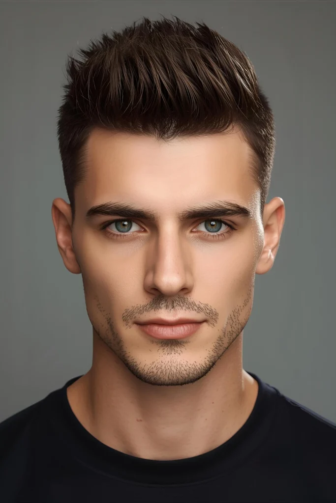 Textured Quiff Edgar Height at the front adds personality without sacrificing the professional integrity of the cut.