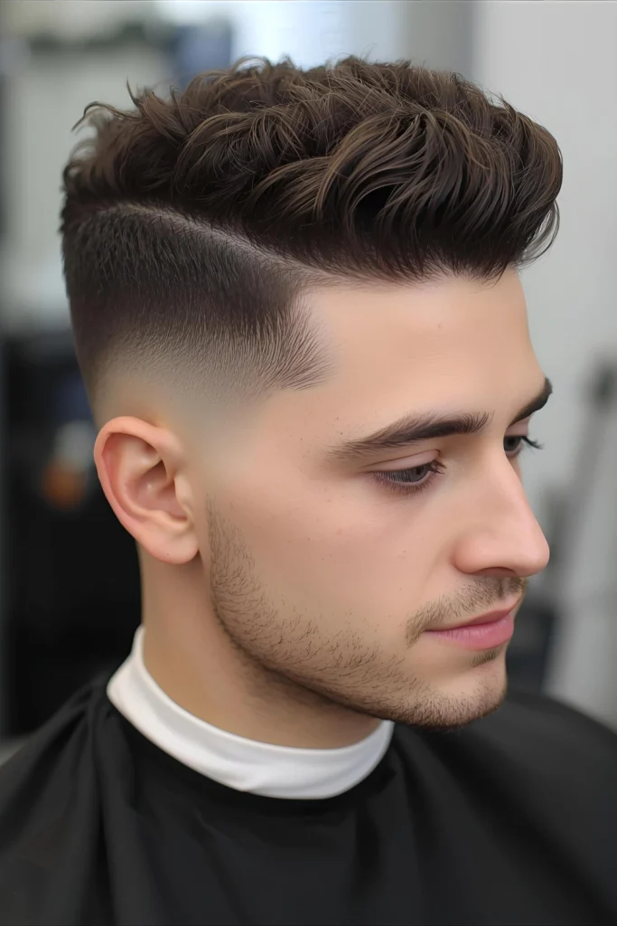 Textured Taper with Curly LayersStrategic layering throughout your curls adds movement and dimension, while the textured taper keeps the look clean and intentional.