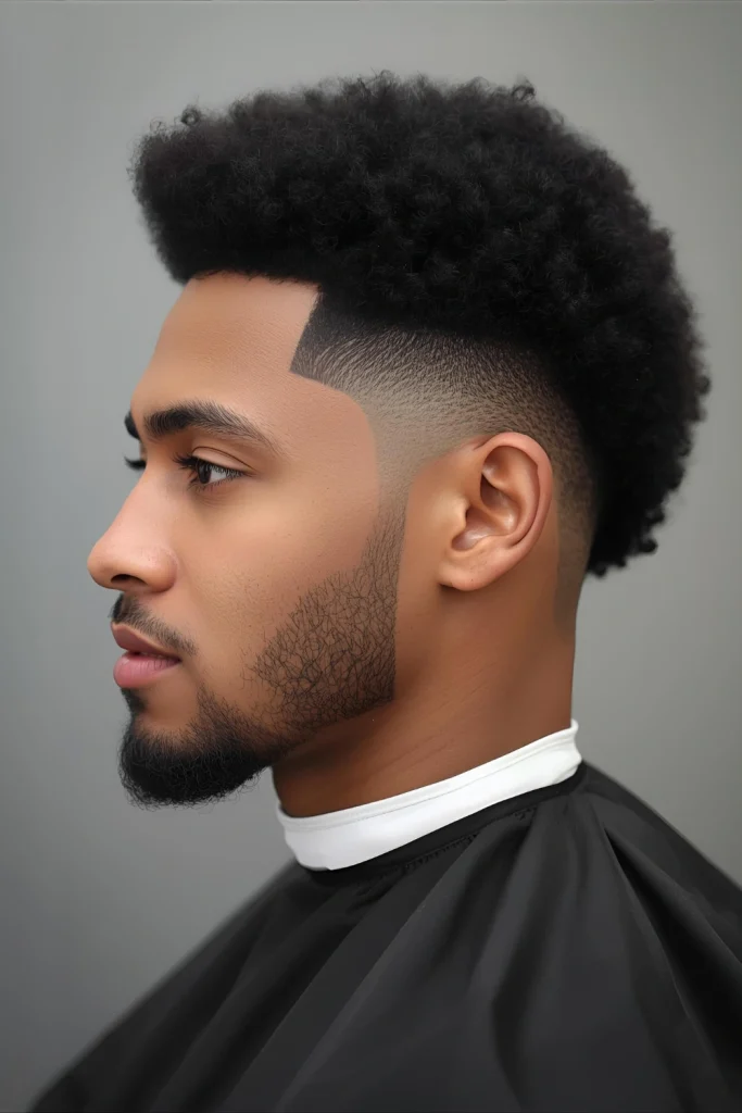 The Afro with Taper Fade Softer than a traditional fade, the taper gradually shortens hair down the sides for a more subtle transition that's perfect for professional settings.