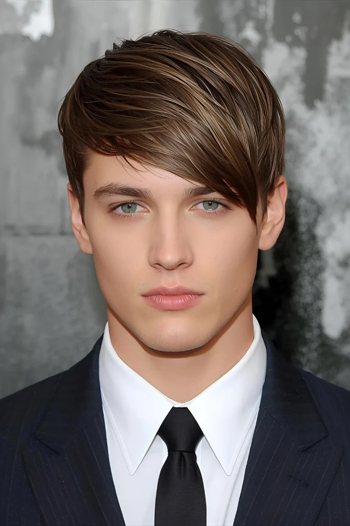 The Asymmetrical Mullet with Taper

Break from tradition with uneven lengths and an off-center part, creating a fashion-forward look that plays with proportion and balance.