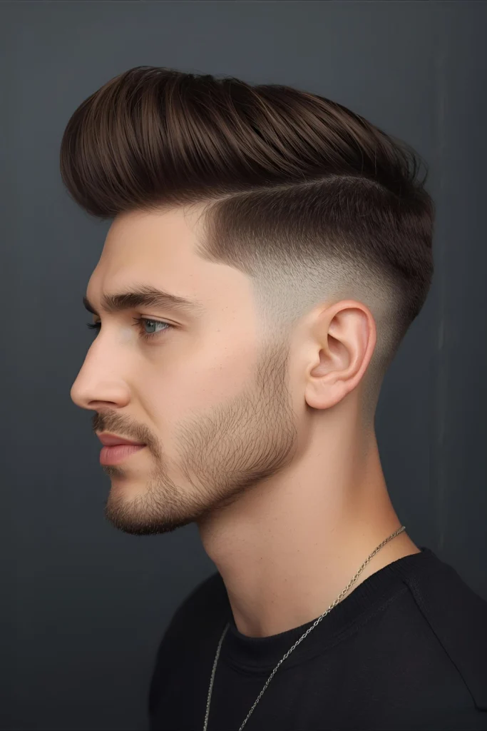 The Blow Out with disconnected Taper

For maximum contrast, this style features a clear disconnect between the voluminous top and sharply tapered sides.