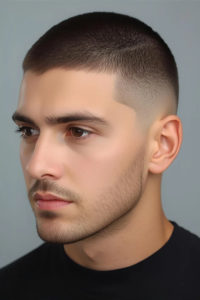 The Buzz Cut

The ultimate in low-maintenance styling. A buzz cut is practical, confident, and perfect for embracing a clean, sharp look. It’s ideal for dealing with thinning hair and is incredibly easy to maintain.