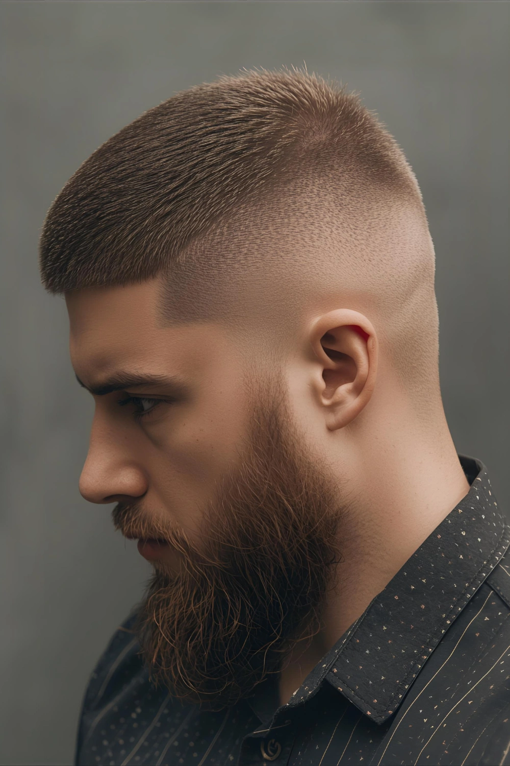 The Buzz Cut with a Beard Pairing a buzz cut with a well-groomed beard is a winning combination. The beard balances the look, adding definition to the jawline and creating a sharp, masculine silhouette that requires minimal daily fuss.