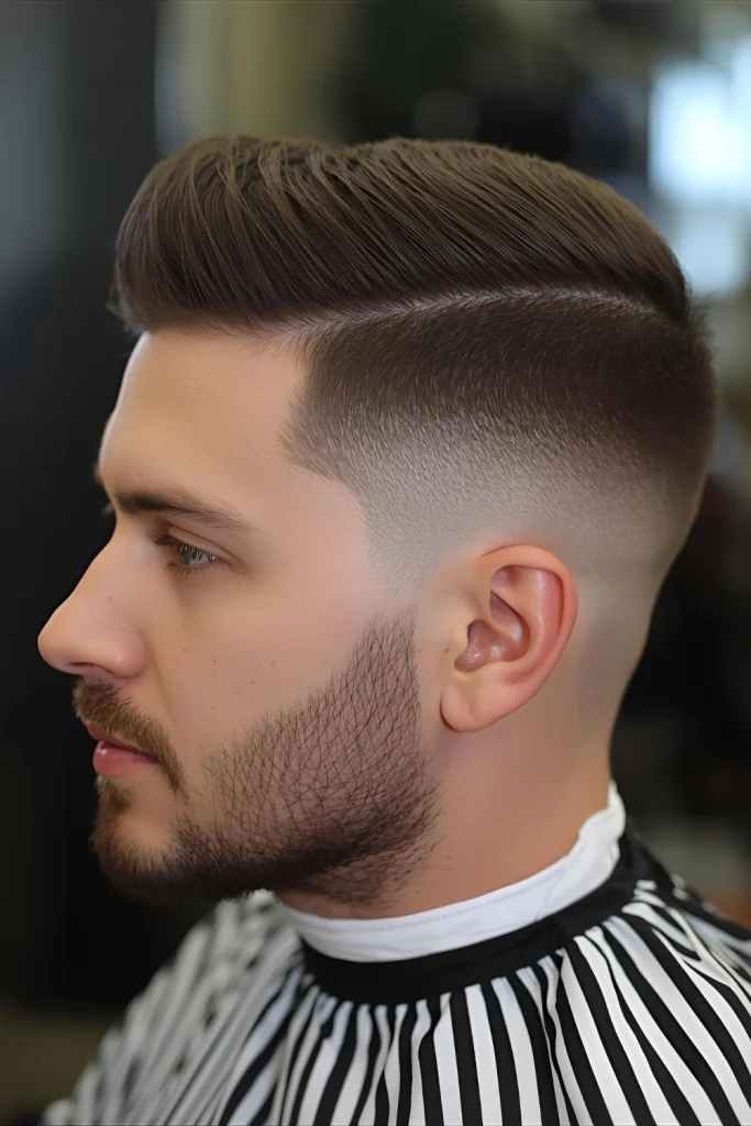 The Classic Taper Cut The cornerstone of traditional barbering. A taper cut gradually shortens the hair down the sides and back, creating a clean, polished outline. It's neat, professional, and t