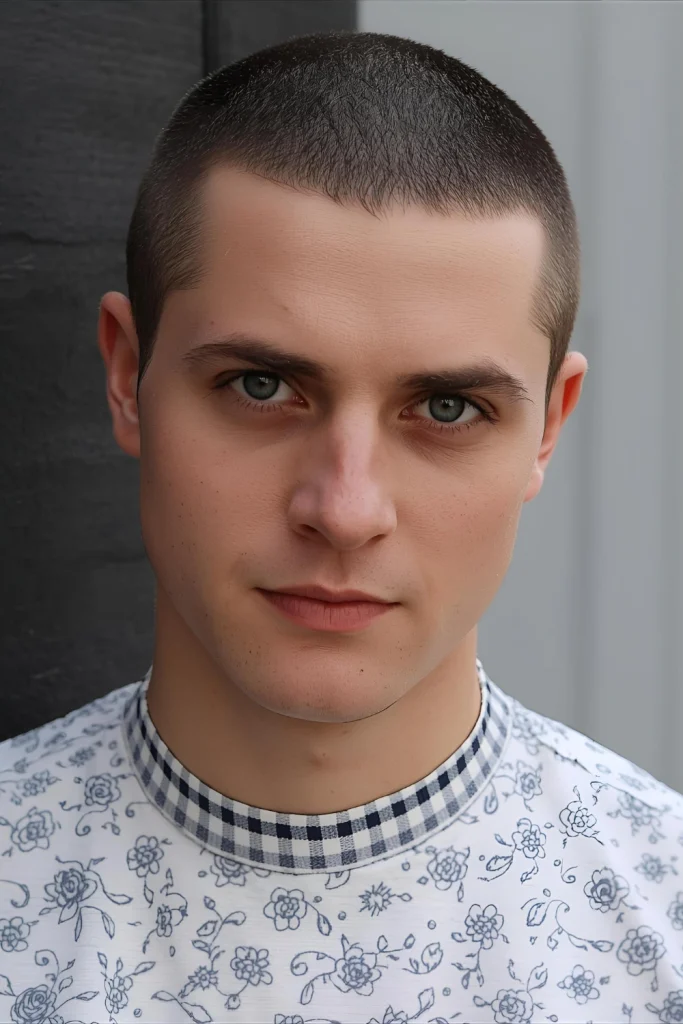 The Closely Cropped Cut

When hair is thinning overall, keeping it very short all over (e.g., a #2 or #3 clipper guard) creates a uniform, tidy look that minimizes the contrast between hair and scalp.