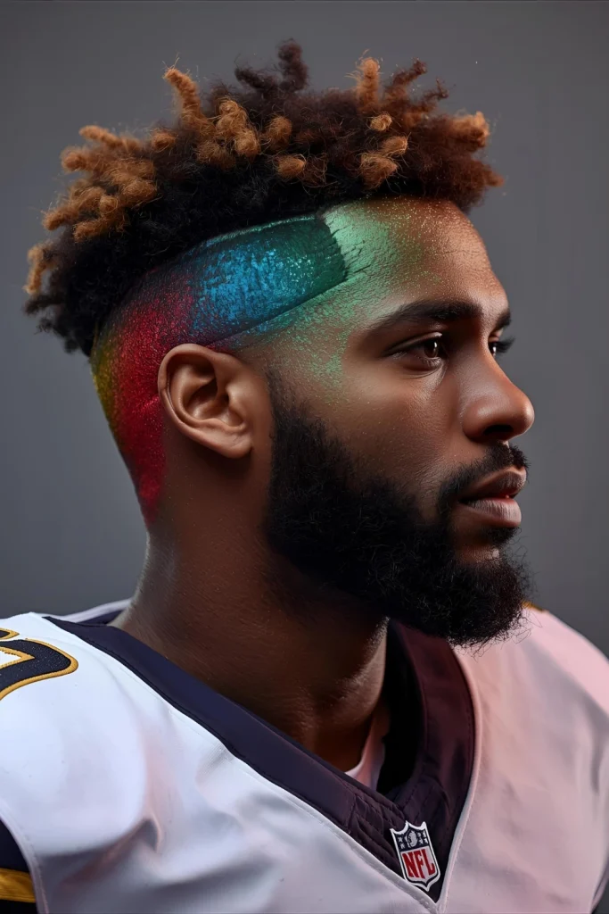 The Colored Temp Fade Building on the temp fade trend, players are adding subtle color accents specifically around the temple area. Whether it's team colors or personal signature shades, this str