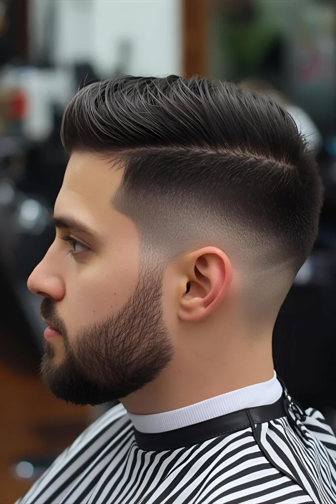 The Combination Fade

Why choose one? A skilled barber can combine fades, like a temp fade on the side with a drop fade in the back, for a truly custom and complex cut.