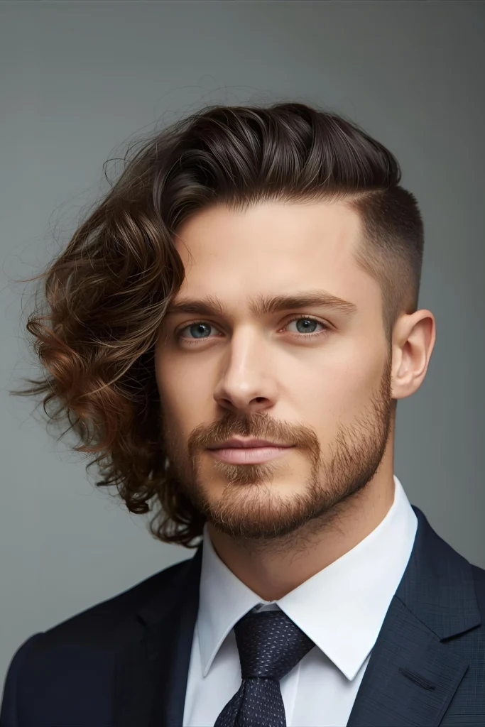 The Curly Comb OverPolished and intentional, this style trains longer curls to sweep to one side. It works best with hair that has enough weight to hold direction.