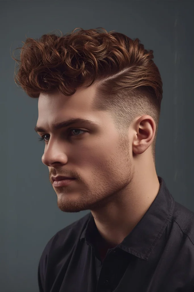 The Curly Pompadour Channel retro glamour with volume. This style uses the natural lift of your curls to create a soft, towering front section that's both powerful and sophisticated.