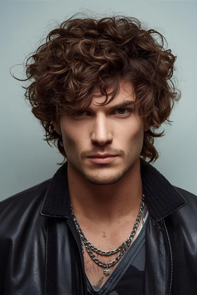The Curly ShagEmbrace controlled chaos with choppy, disconnected layers that create movement and a rock-and-roll edge. The curly shag is perfect for the man who prefers an artistic, "lived-in" look.