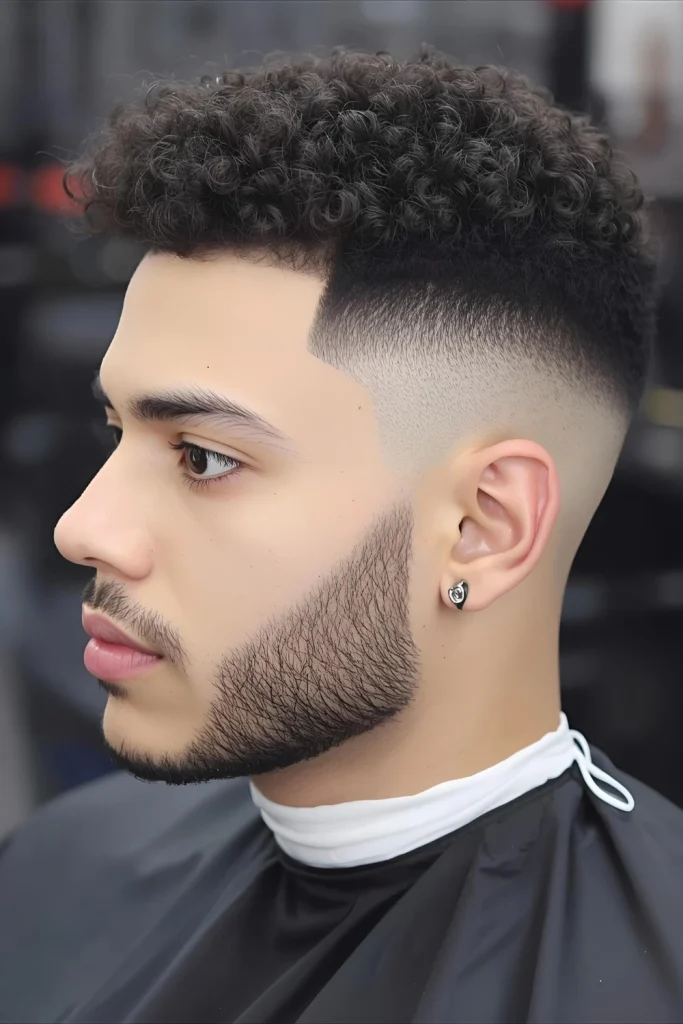 The Curly Temp Fade This style focuses the fade specifically on the temple area, creating an eye-catching detail that frames your face while showcasing your curls.