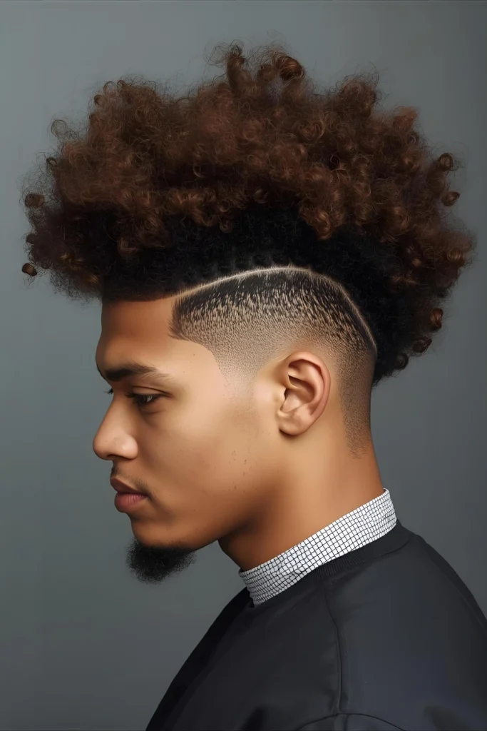 The Curly Top with Patterned Sides

Players with natural texture are showcasing their curls in voluminous tops while keeping sides sharply faded with intricate patterns. The combination of soft, natural texture with hard, precise lines creates a captivating juxtaposition that photographs beautifully.
