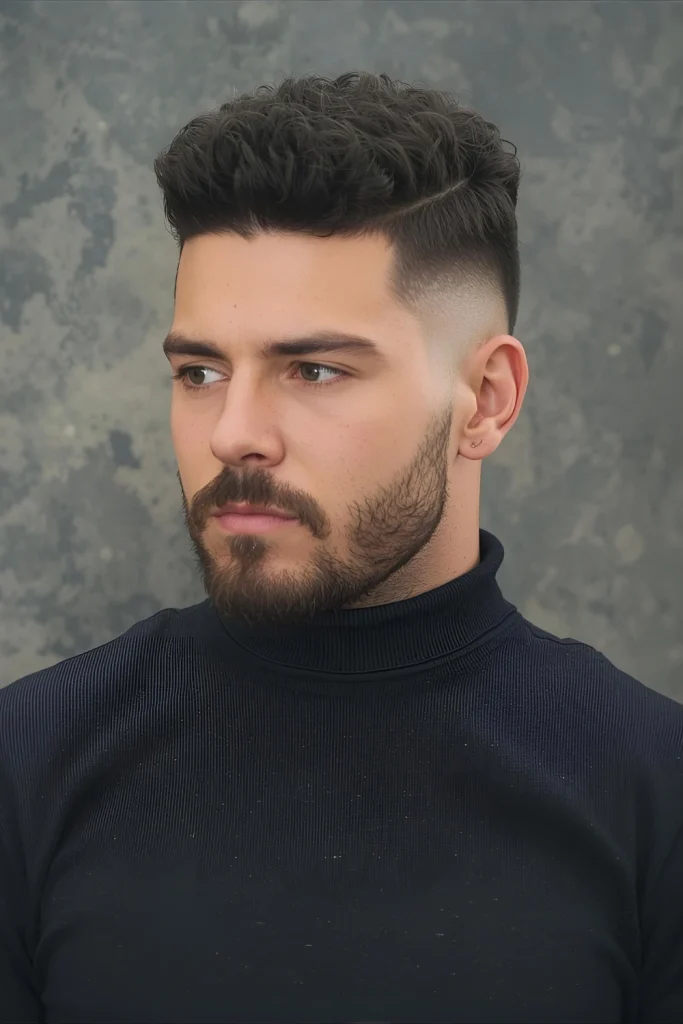 The Curly UndercutFor maximum contrast, pair completely shaved sides with a full, curly top. The stark difference highlights your texture while keeping the look clean and modern. It’s a bold choice that never fails to turn heads.