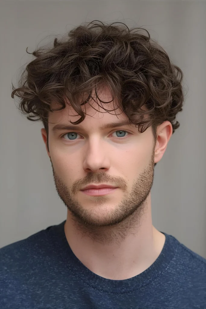 The Curly Undone Pompadour For men with natural waves or curls, this style works with your texture rather than against it. The curls are encouraged to form a soft, voluminous shape at the front t