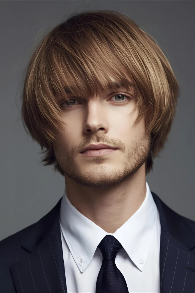 The Curtain Fringe A softer take on medium-length styling, the curtain fringe features a center part with hair falling on either side of the face. It's a romantic, sophisticated look that's made
