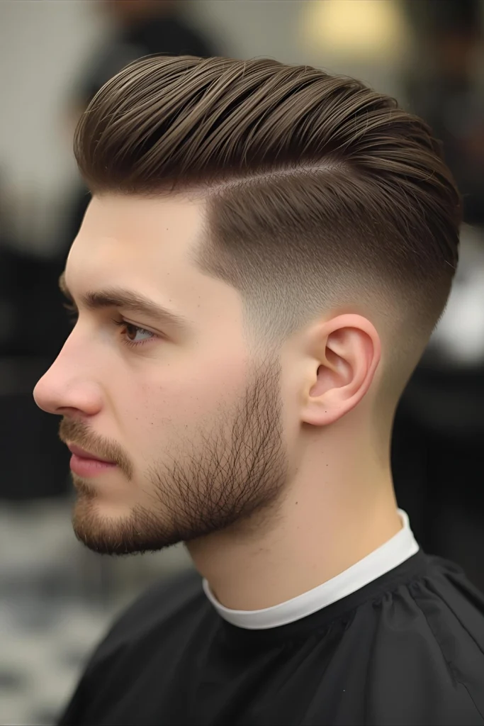 The Curved Blow Out with Burst Taper

Soft, rounded volume throughout the top pairs beautifully with a burst taper that follows the natural curve of your hairline for a harmonious, flowing look.