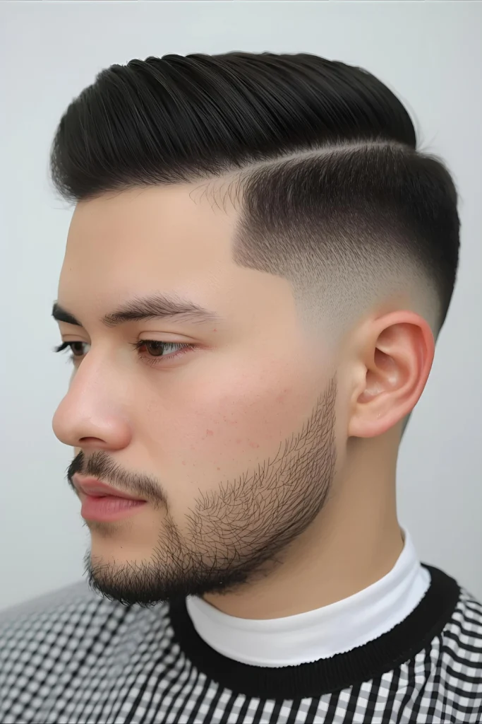 The Fade with a Hard Part

Adding a hard part (a shaved-in line) to any fade instantly elevates it. This barbering technique creates a sharp, defined separation that looks incredibly polished and intentional.