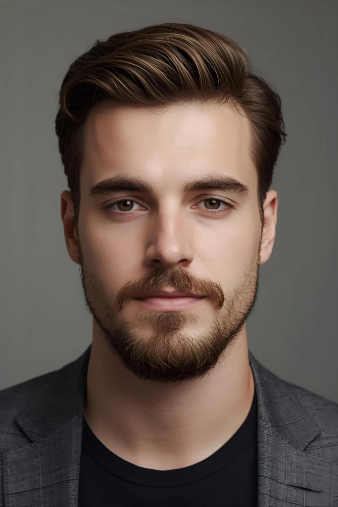 The Full Goatee (The Standard) This is what most people picture when they think of a goatee—the chin hair connects with the mustache, creating a complete circle of facial hair around the mouth. T