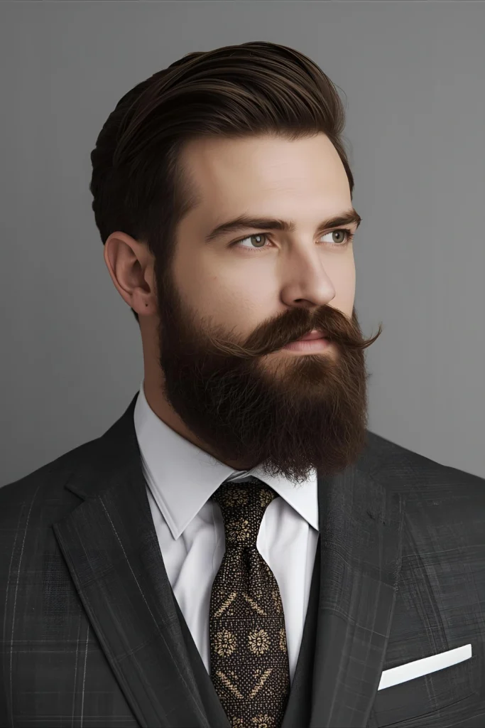The Ginger VerdiNamed after the famous composer, this style features a rounded bottom with a distinct, prominent mustache that's often styled separately. It's a sophisticated look that celebrates the grandeur of facial hair.Best For: Men with thicker beard growth who want a distinguished, artistic appearance.