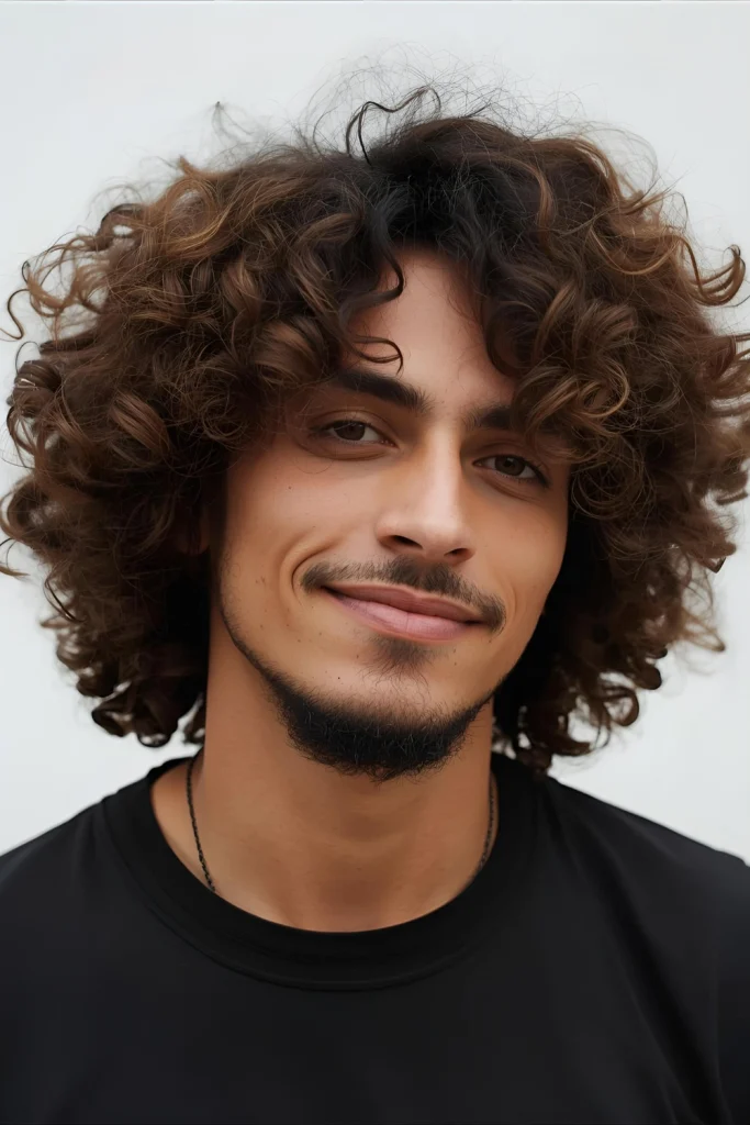 The Long Curly Flow Embrace freedom and movement with this low-maintenance style. Growing out your curls all over allows them to frame your face and showcase their natural pattern beautifully.