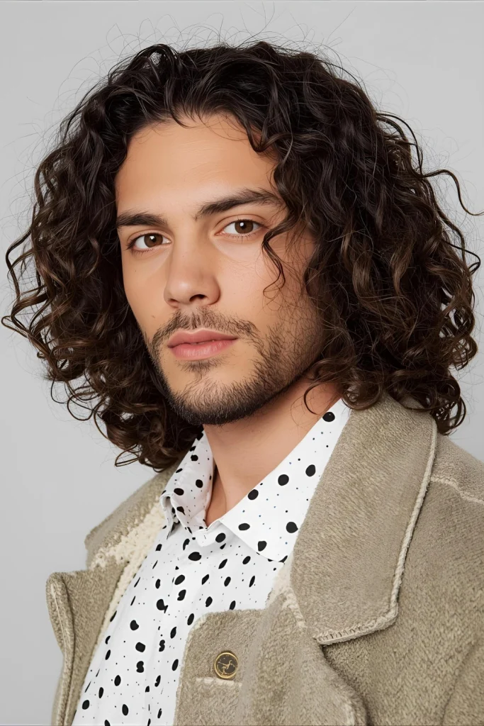 The Long Curly FlowEmbrace the freedom of length with this low-maintenance style. The long curly flow involves growing out your curls all over, allowing them to frame your face and showcase their natural movement. It’s effortlessly cool and perfect for showcasing your curl pattern.