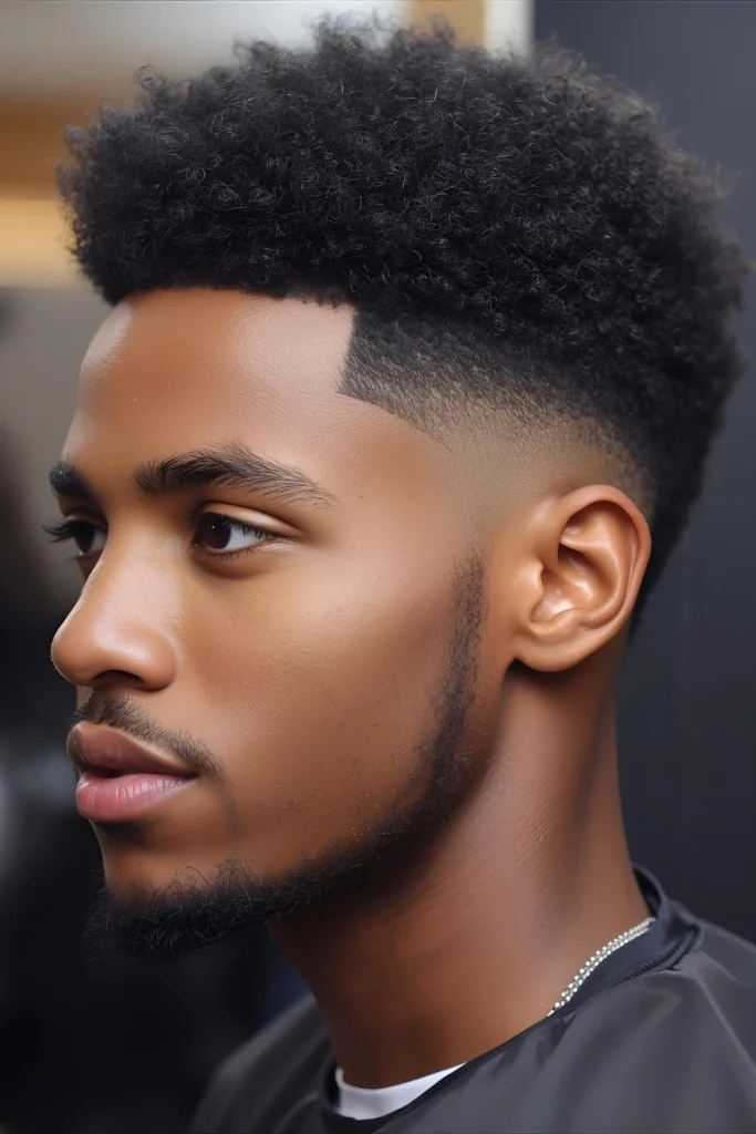 The Low Fade AfroStarting just above the ears, the low fade keeps more hair on the sides for a versatile look that works for any occasion.