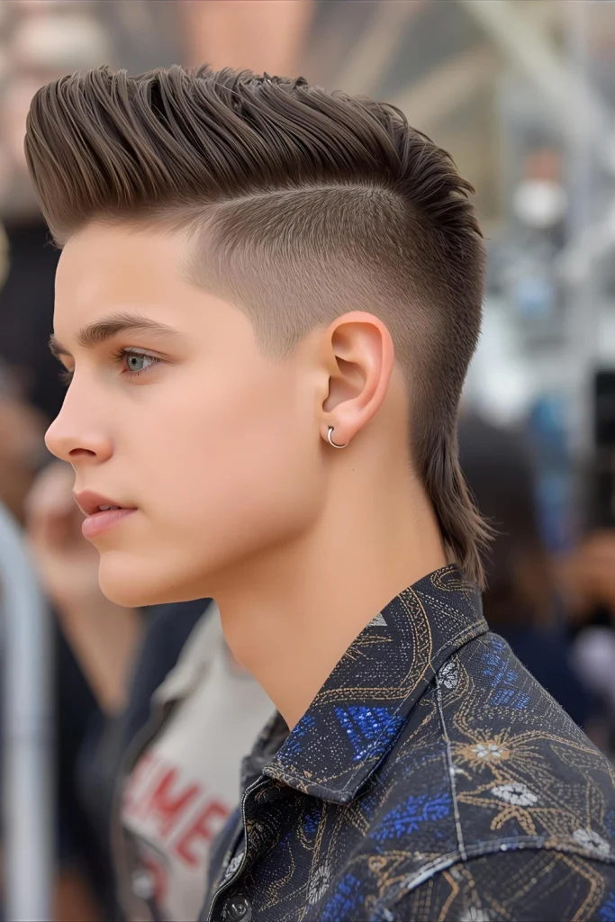 The Modern Mullet

The mullet is back, but better! The 2026 kid-friendly version is shorter and textured on top with longer, cool-looking hair in the back. It’s a fun, rebellious choice for the young trendsetter.
