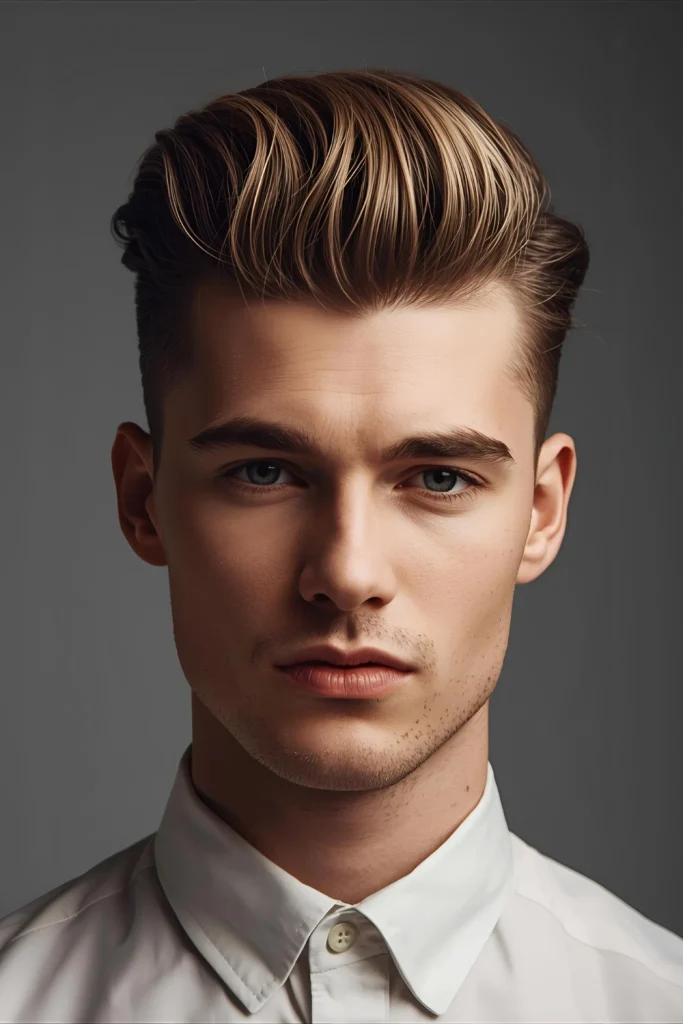The Piece-Y Undone PompadourFocus on creating distinct, separated sections in the front for an artistic, almost deconstructed look. This is achieved by using a texturizing spray and working the product through with your fingers, not a comb.
