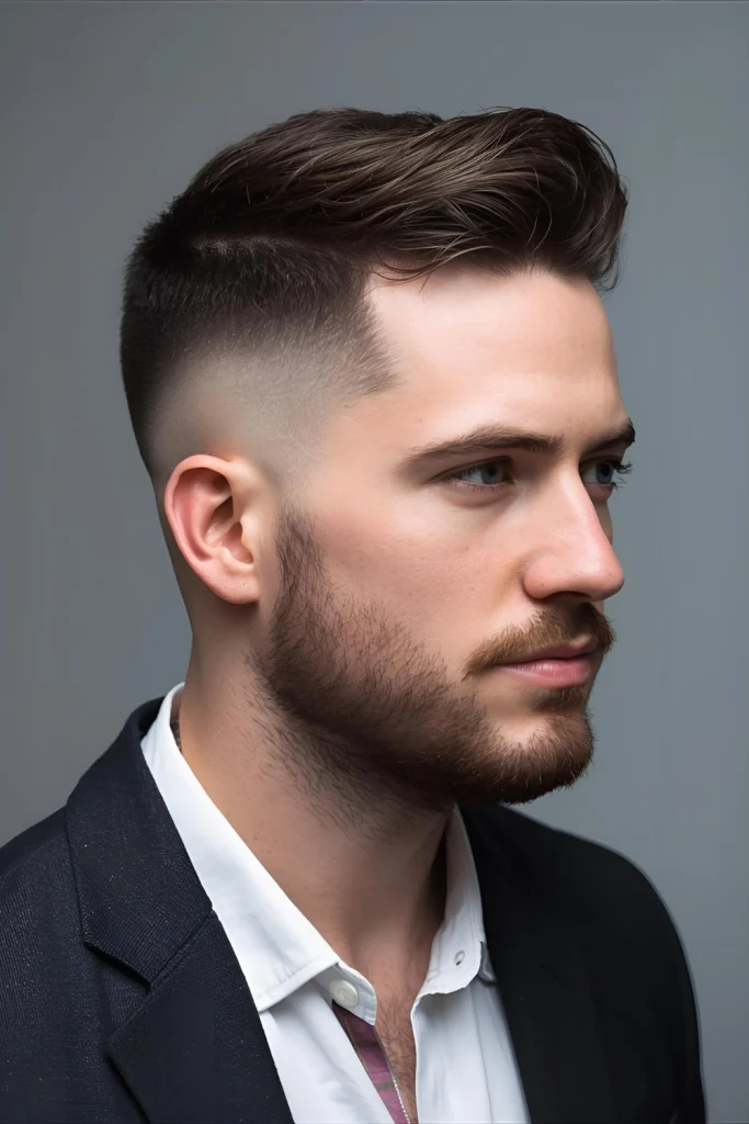 The Shadow Fade BuzzFor a more subtle take on dimension, the shadow fade leaves a hint of hair (a #0 or #0.5 guard) on the skin instead of going completely bald. This creates a "shadow" effect that is less severe than a skin fade but just as sharp and modern.