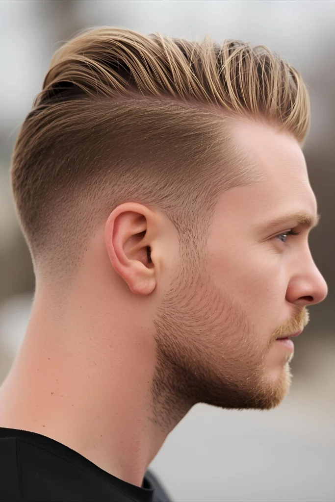 The Side-Parted Undercut

Create contrast with shorter sides and a longer top that's swept to one side. The height at the part line instantly makes hair look thicker and more voluminous.