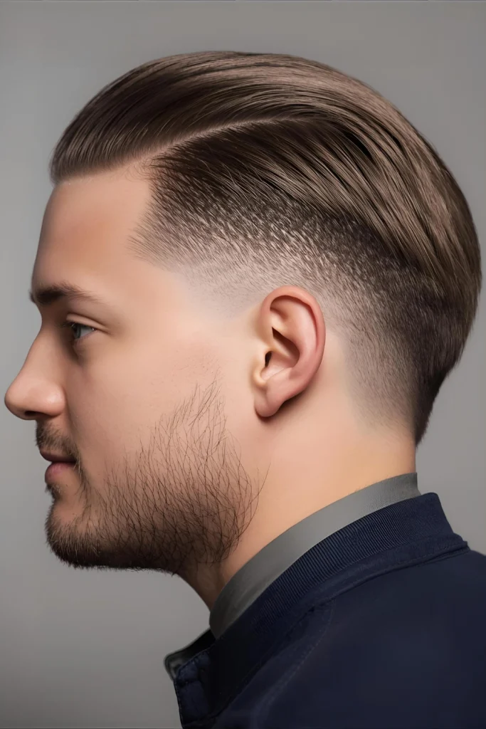 The Slicked-Back Undercut

For a special event, this style uses a bit of gel to slick the longer top back, while the sides are kept short with an undercut. It’s a sharp, sophisticated look for a mini fashion icon.