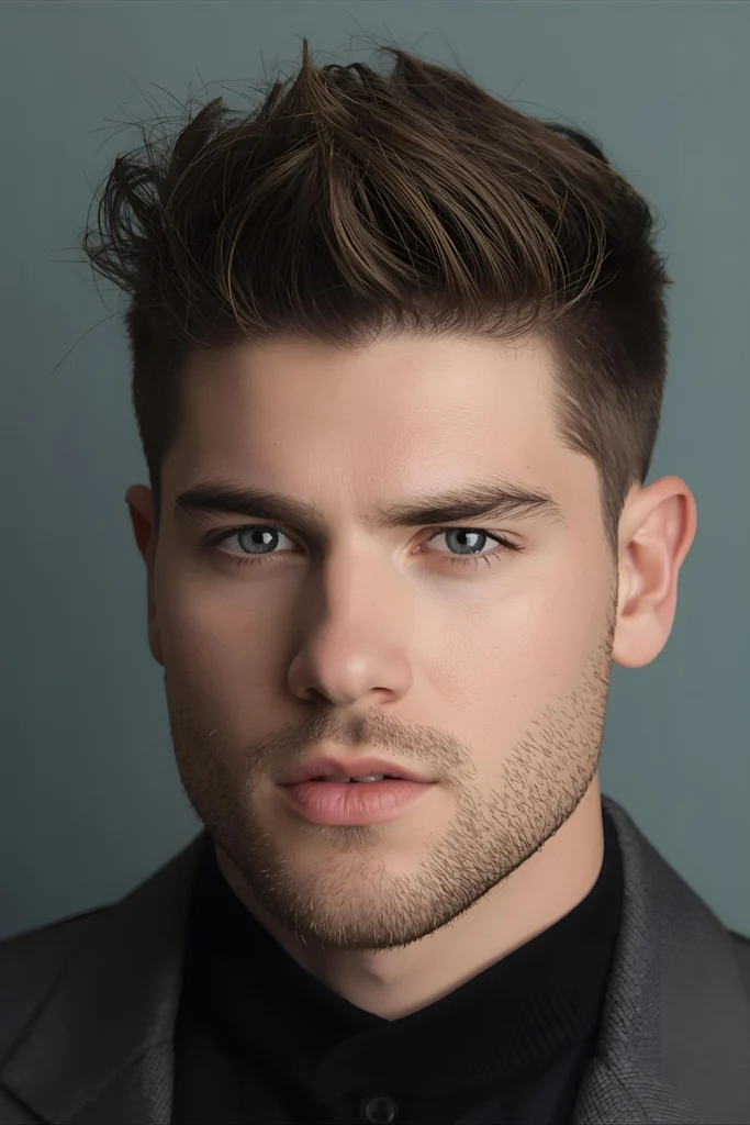 The Spiky Textured Top

A little gel or pomade is all it takes to create this energetic, playful style. The hair on top is styled into defined, textured spikes that say, "I’m ready for anything!"