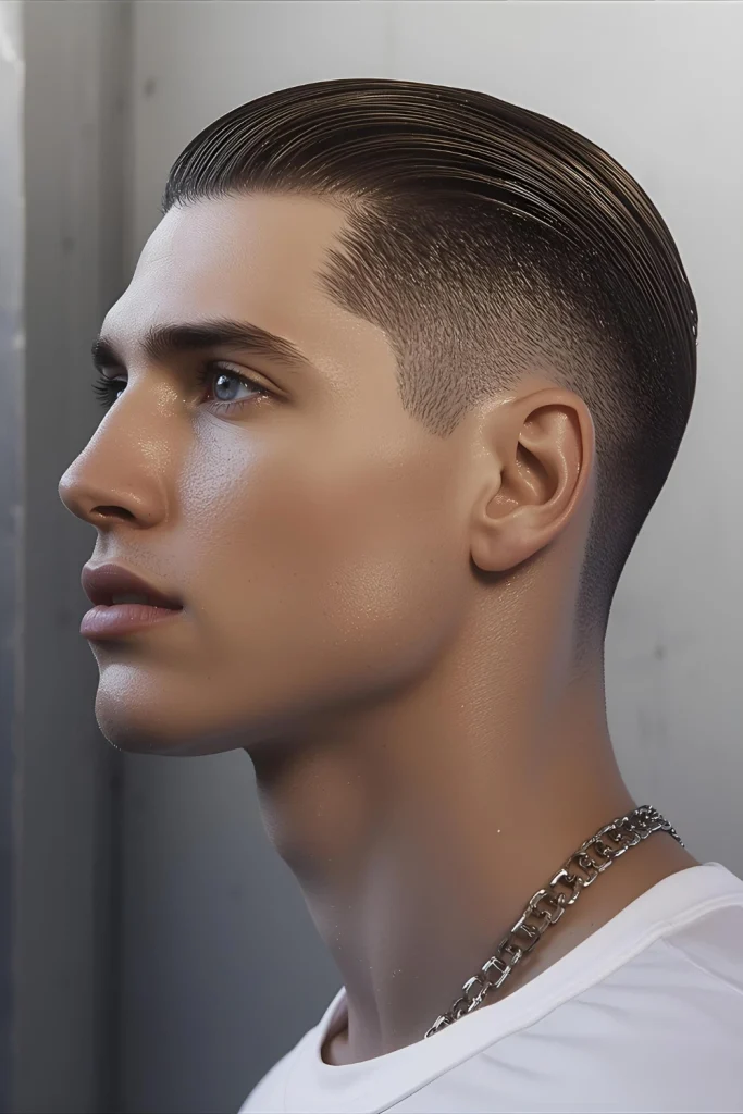 The Sweat-Resistant Slick Back

Using strong-hold, water-resistant products, this style keeps hair back and controlled throughout the game. The modern version uses matte products that won't run into your eyes when you sweat.