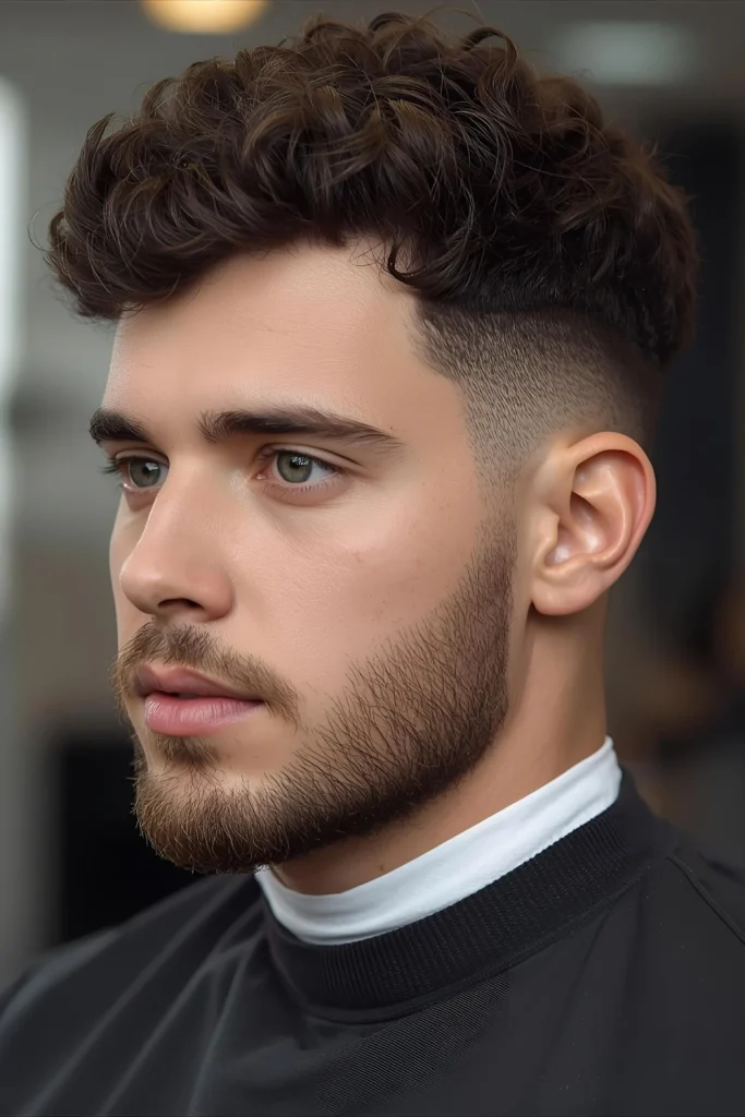 The Tapered Curly CutSofter than a fade, the taper gradually shortens hair down the sides and back. It provides shape and structure without stark contrast, perfect for professional settings.