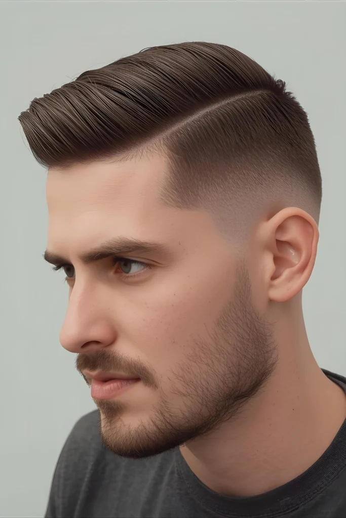 The Temp Fade

This style focuses the fade specifically on the temple area, creating an eye-catching detail that frames the face. It’s a unique and modern take that highlights your features.