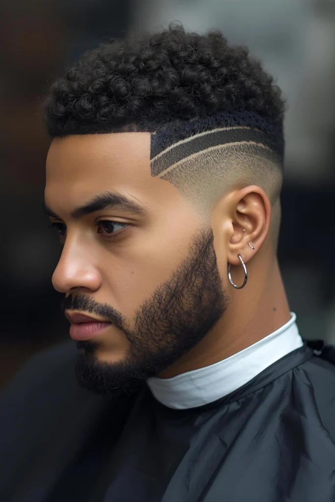The Textured Curly Fade

This cut focuses on adding definition to every single curl. The top is cut with precision to enhance your natural curl pattern, while the faded sides provide a clean, modern frame.